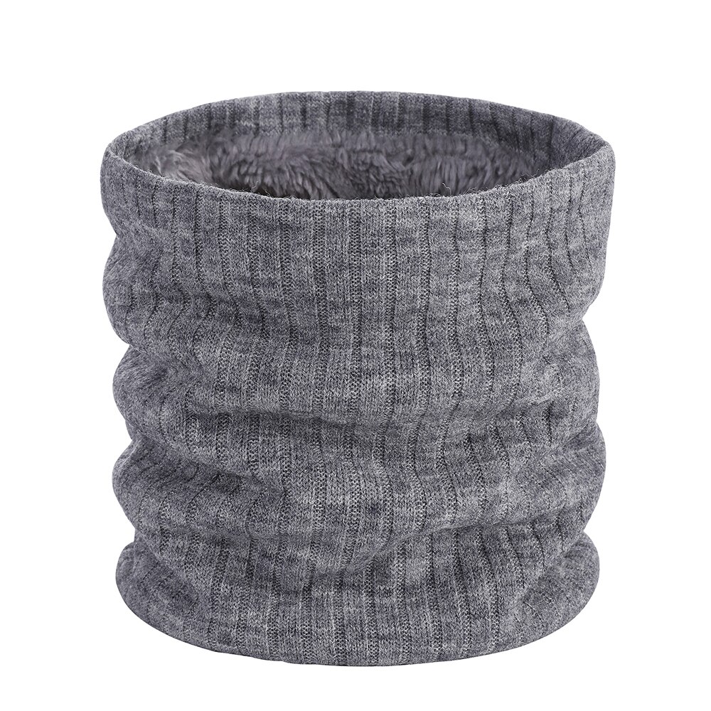 Écharpe en fausse fourrure tricotée unisexe, foulard épais, doux, à boucle circulaire, pour femme et homme, randonnée, cyclisme, escalade, cache-cou, hiver: A9