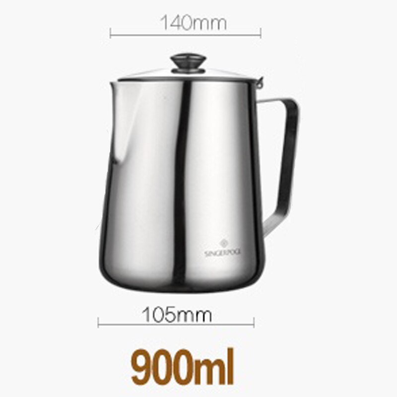 Stainless steel espresso pot, milk foam pot, barista, coffee pot, exquisite milk technology, espresso milk foam po: Light yellow
