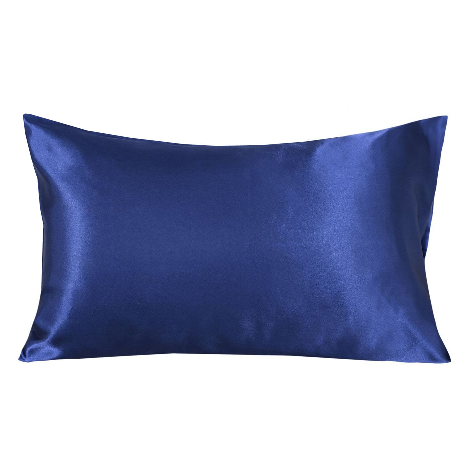 Funda de almohada de seda 100% para decoración del hogar, funda de almohada de satén sedoso, de belleza, cómoda: 470*1200 mm / Azul