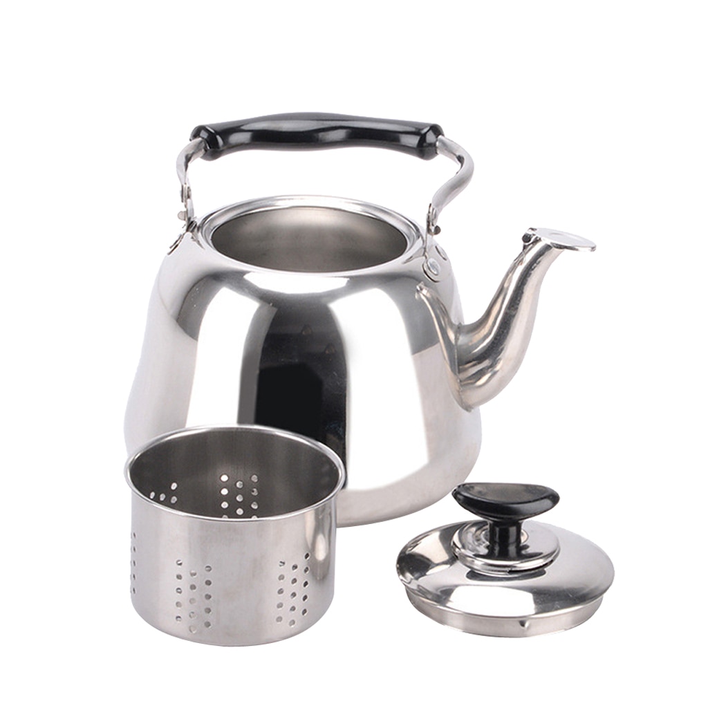 1L Stainless Steel Water Tea Kettle With Whistle Sound Infuser Tea Pot