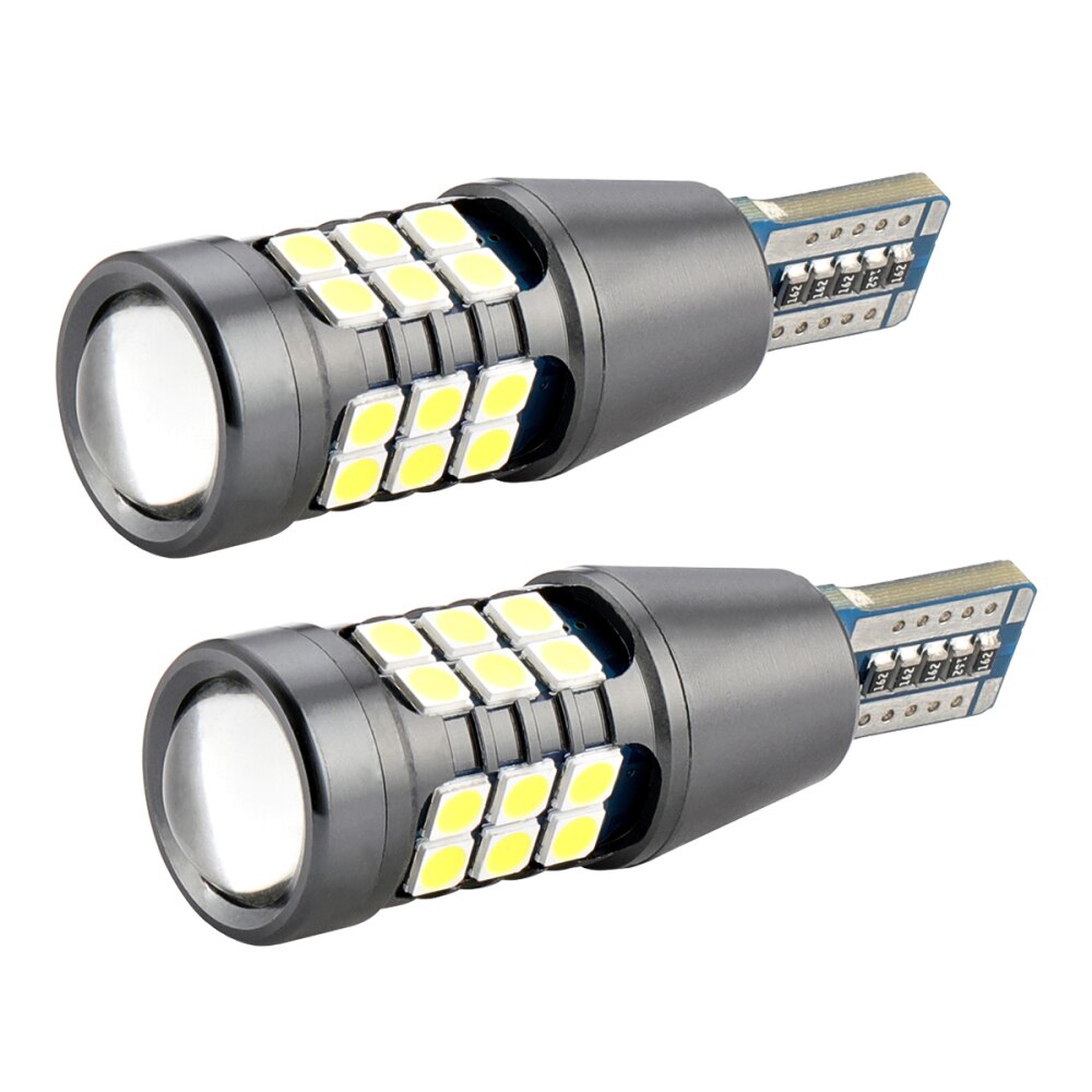 2pcs Signal Lamp W16W LED T15 921 912 Bulb Super Bright 3030 27SMD T15 Led Canbus Auto Backup Reserve Lights Tail Lamp 12V