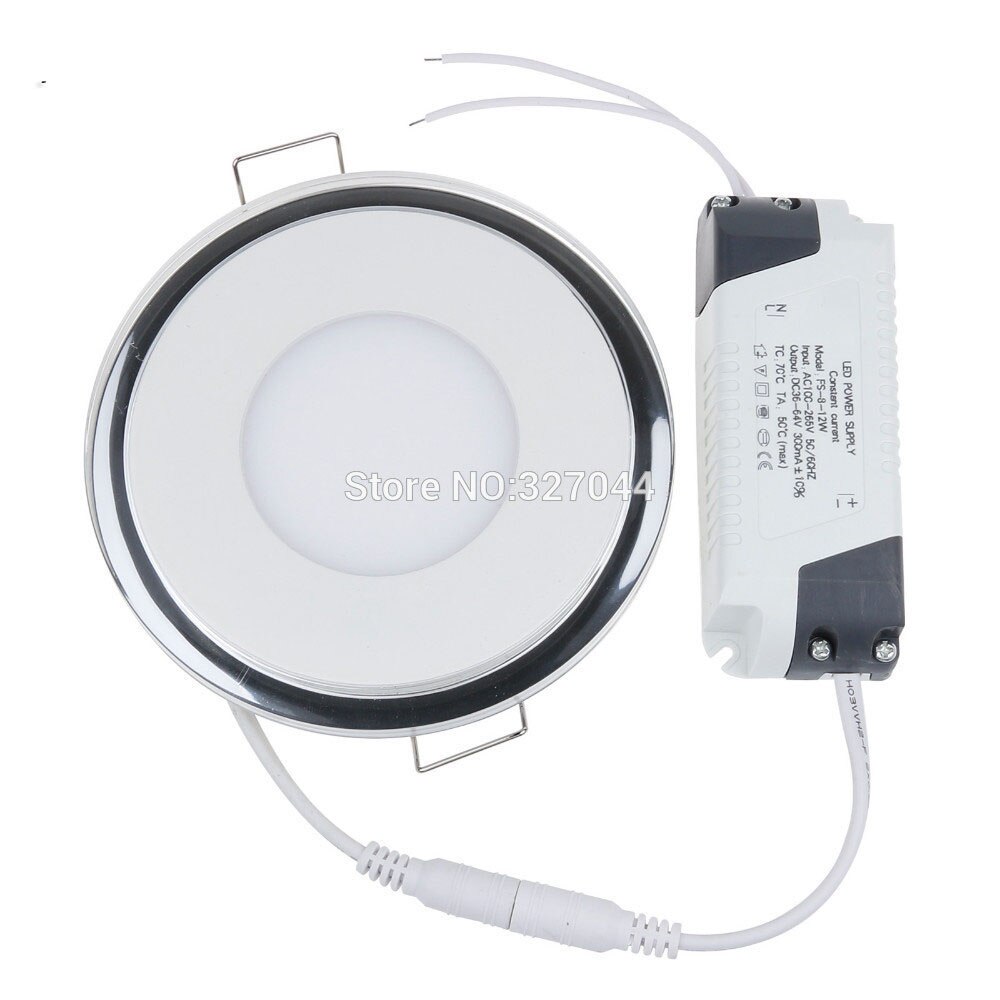 1pcs 10W 15W 20W blue combine white surface Acrylic round LED Panel Light indoor LED Recessed Lights 90-260V