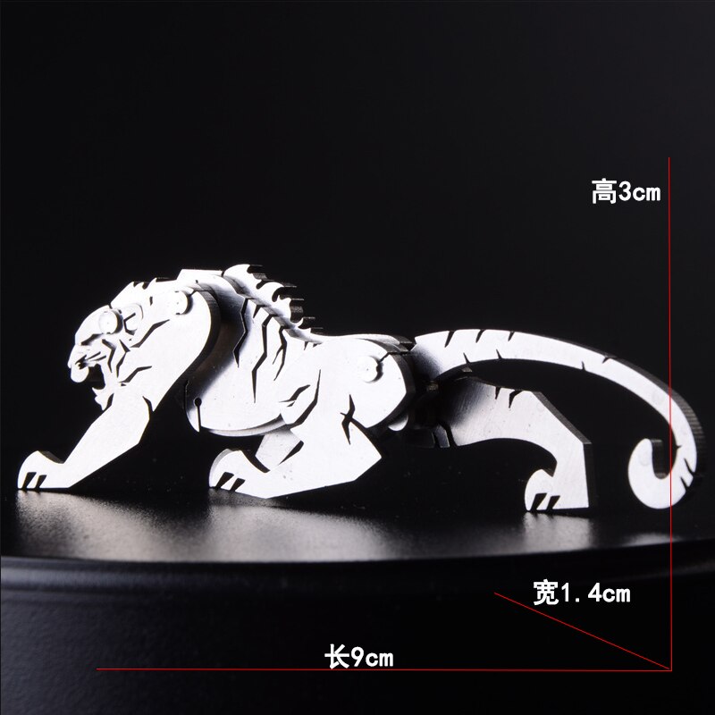 Elk/Dragon Animal Stainless Steel 3D Metal Kits Puzzle Assembling Model Birthday Decoration Collection Toy: HY015