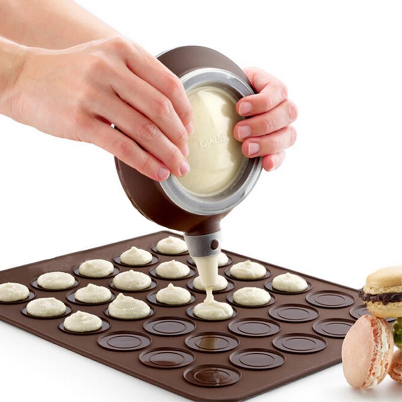 30 Gaten Macarons Vormige Pannen Siliconen Bakken Mat Roasters Cake Bakken Borden & Pannen Koken Gereedschappen