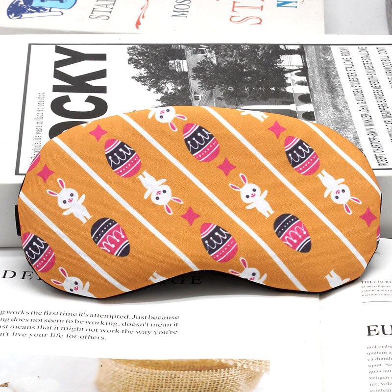 Tecknat tryck sovmask härlig ögonlapp ögonskydd kawaii mäns sömn is ögonmask kvinnors slappna av resor ögonbindel: 12