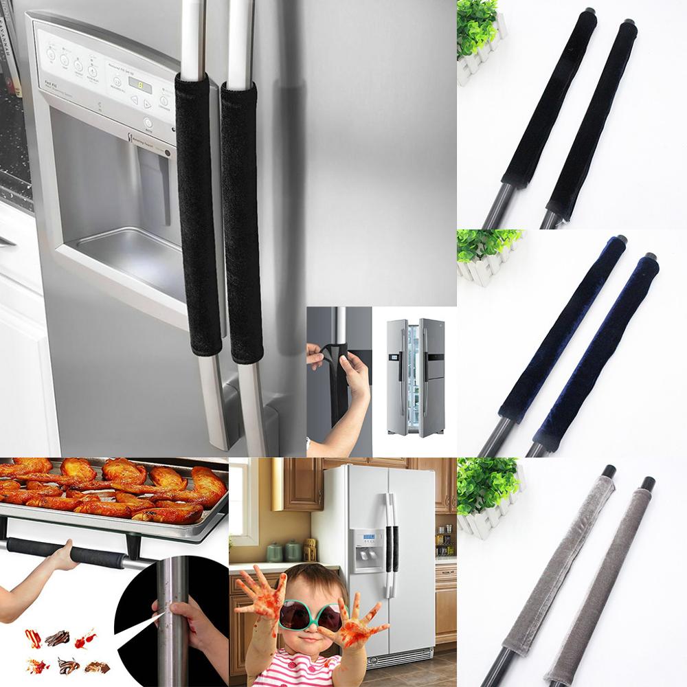 Cubierta de manija de la puerta del refrigerador, accesorios de cocina, manijas de decoración, guantes protectores para el horno de la nevera, accesorios de cocina