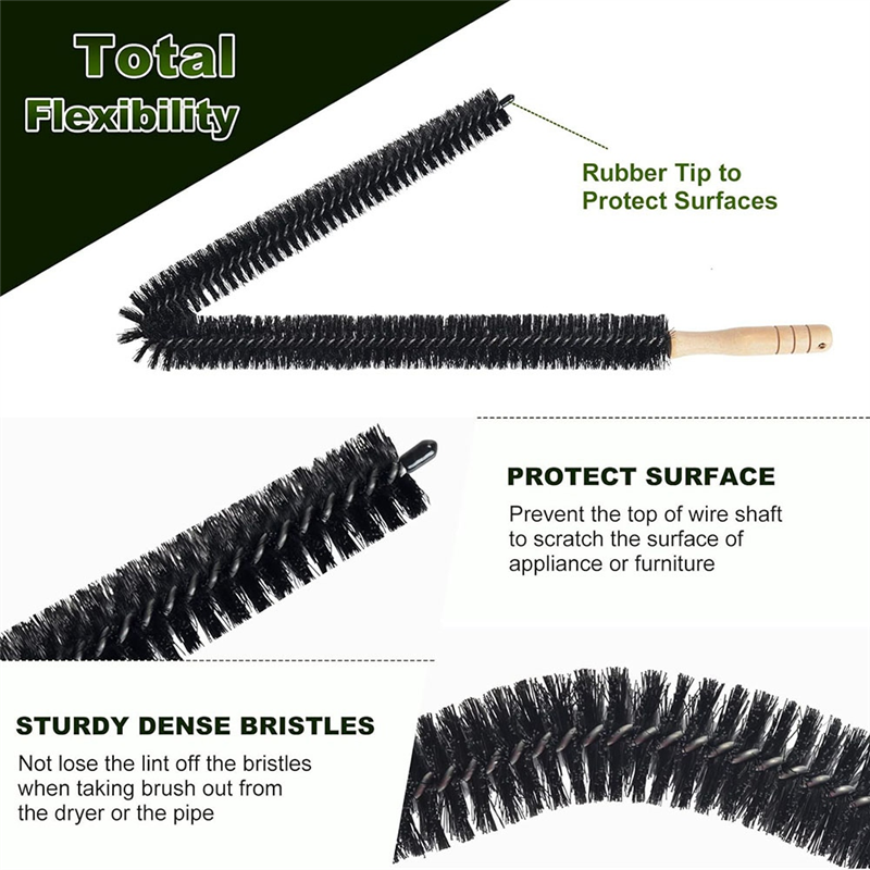 Dryer Lint Brush Vent Cleaner For Dryer Vent Trap/Lint Remover Clean Dryer Ventsabkw