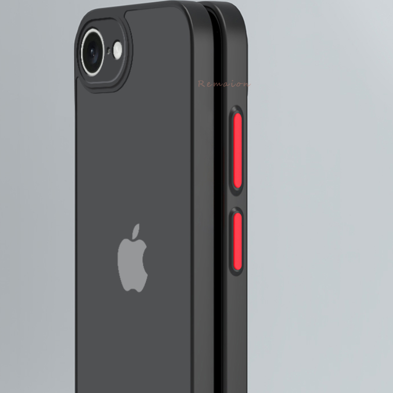 Para iPhone 16E funda SE4 2025 armadura de PC dura mate de lujo bloqueo de Color a prueba de golpes Fundas protectoras de cámara para iPhone 16e cubierta