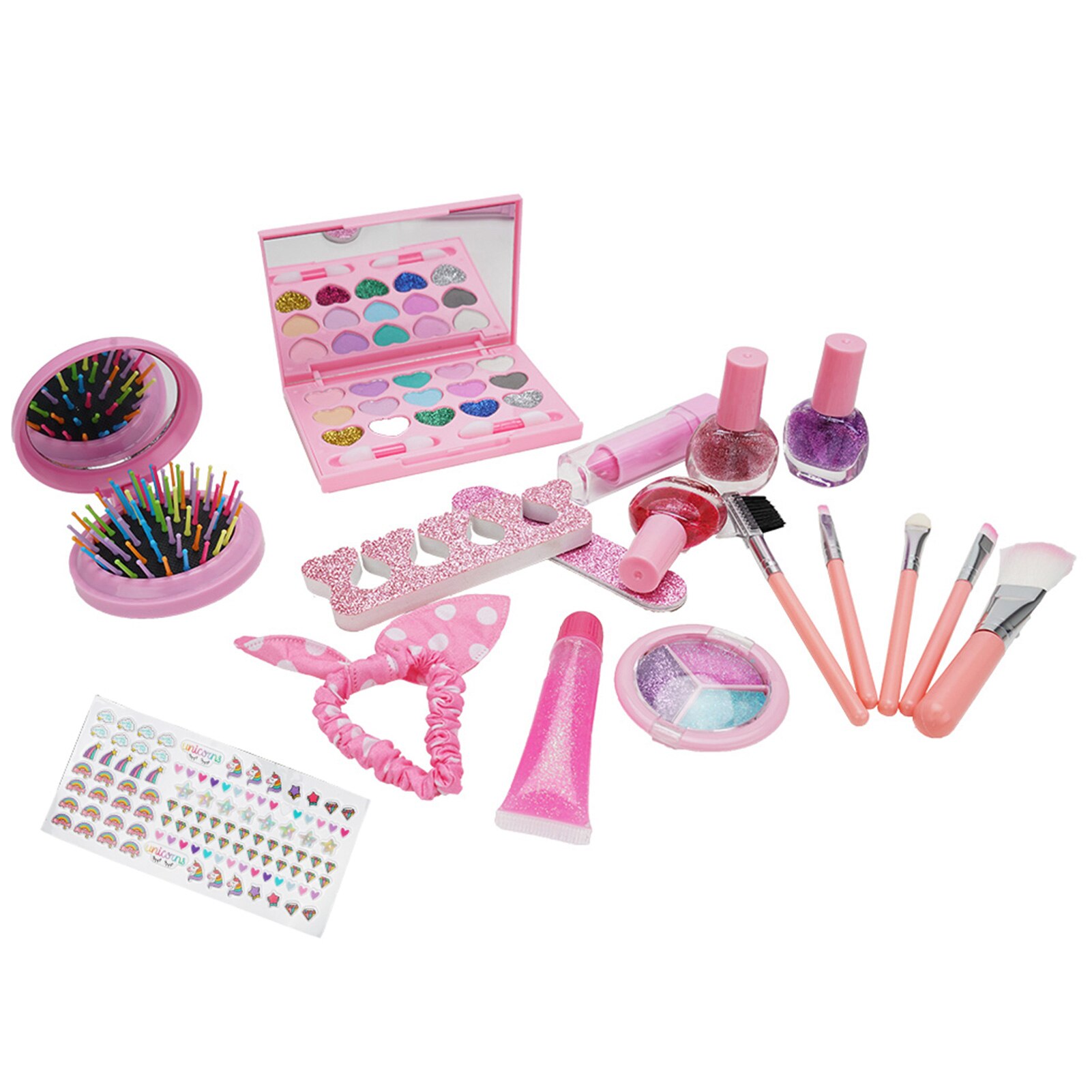 Baby Mädchen Kinder Make-Up Kit Set Prinzessin Pretend Spielen Schönheit Haar Salon Spielzeug Mädchen Weihnachten Geburtstag für kinder make-up