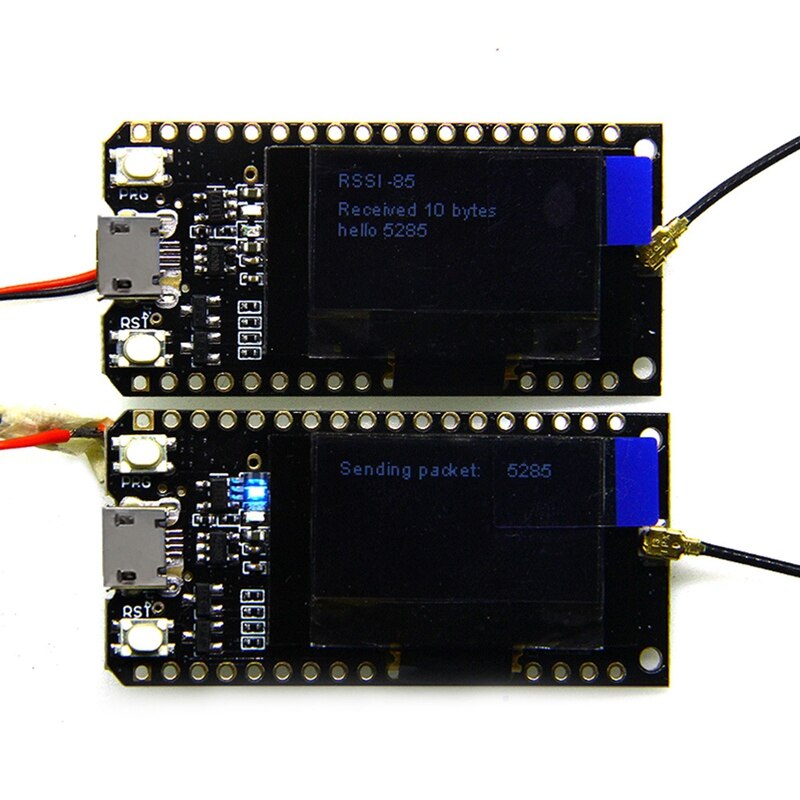 Ams -868 mhz esp 32 lora oled 0.96 inch display bluetooth wifi esp -32 ontwikkelbordmodule 1 set = 2 stuks
