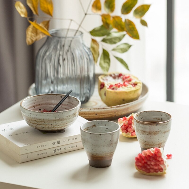 Japanske retro kaffekopper keramisk te kopp porselen vann kopp vin øl te krus whisky drinkware spesialisert kaffe