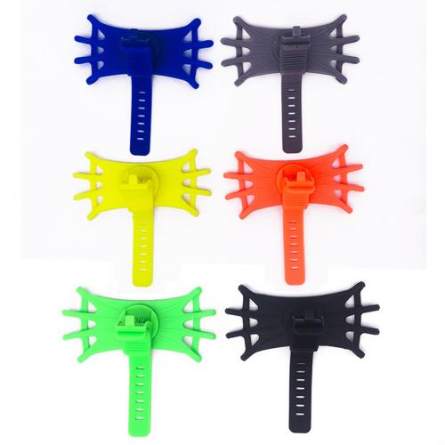 Soporte para teléfono móvil para bicicleta de bebé recién nacido soporte de silicona elástica con soporte de 360 ° de Color aleatorio giratorio para 4- 6 pulgadas