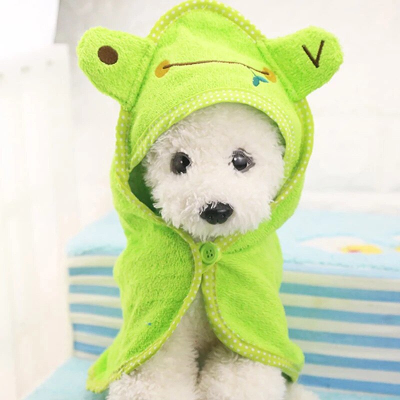 Pet Towel Soft Drying Bath Pet Towel For Dog Cat Puppy Super Absorbent Bathrobes Cleaning Necessary supply Pet Drying Towel: Green / M