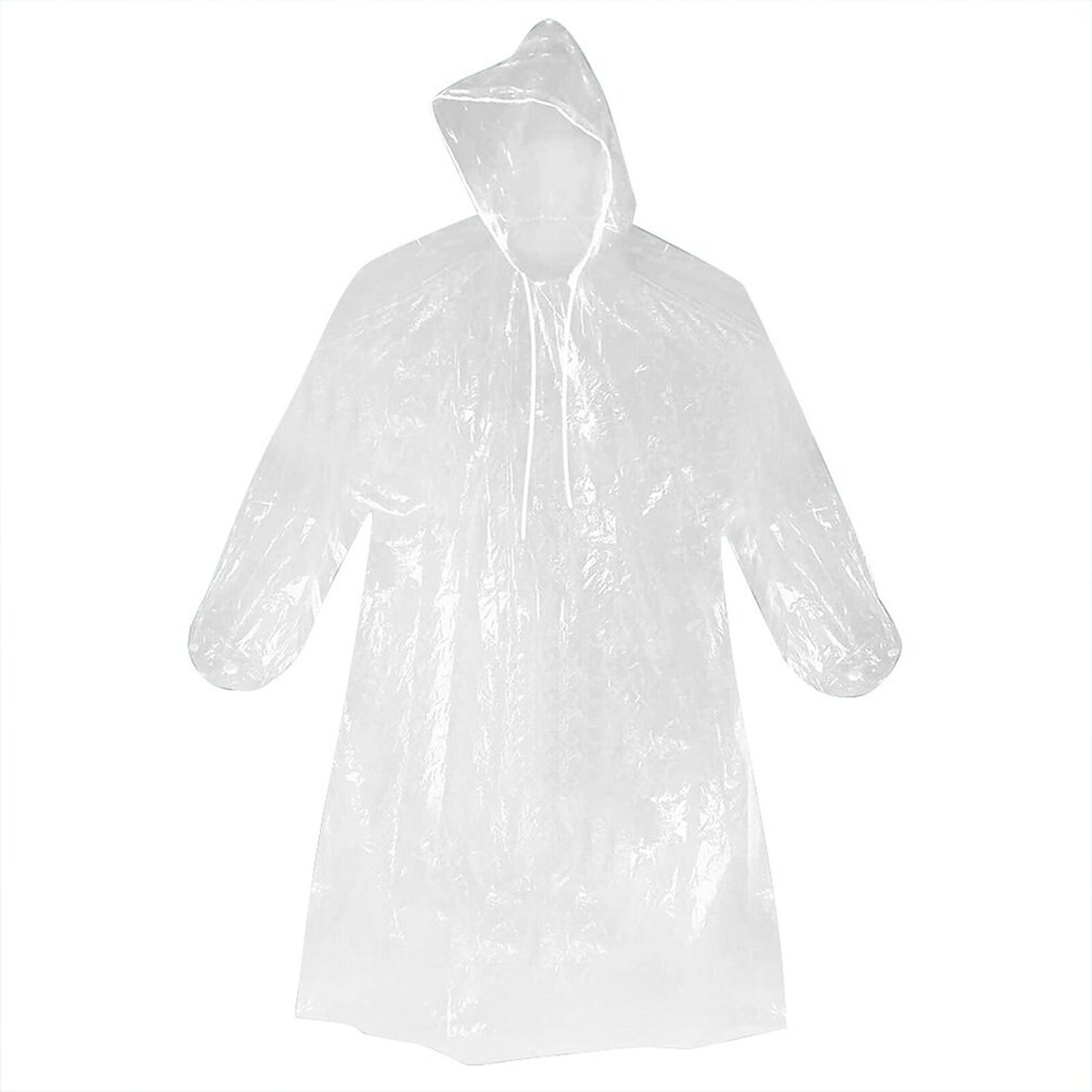 Waka Raincoats Raincoat Transparent Clear See Through Rain Coat Outdoor Waterproof Coat Cover Ultralight Men And Women