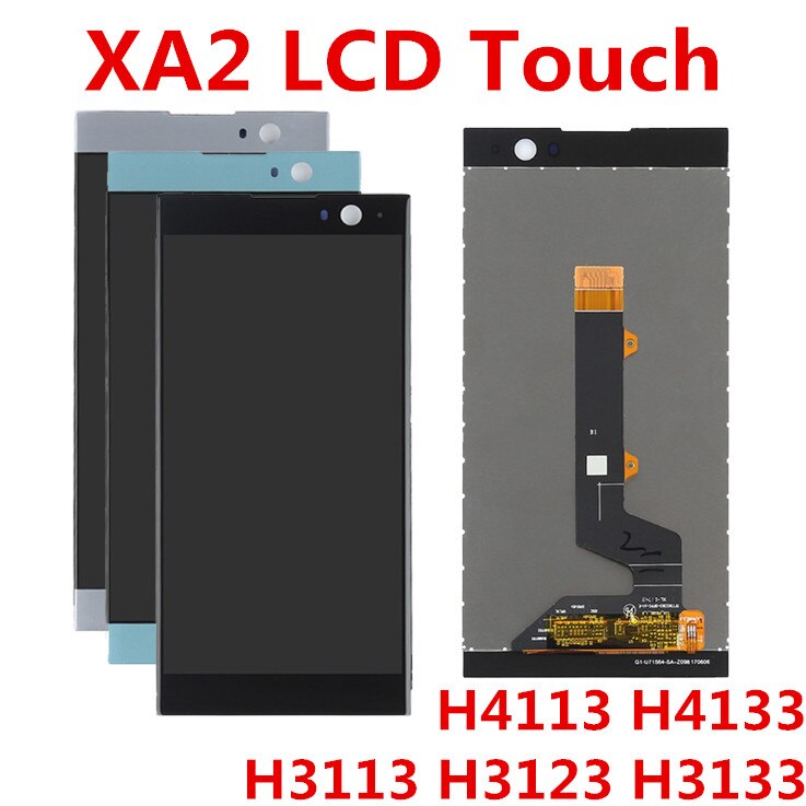 Jieyer Voor Sony Xperia XA2 H3113 H3123 H3133 H4113 H4133 Lcd Display Module + Touch Screen Digitizer Sensor Glas montage