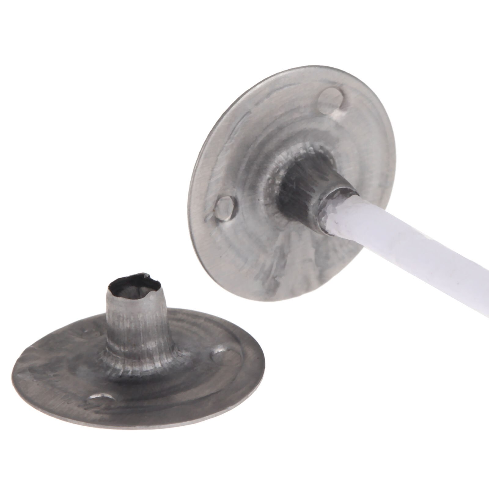 Mèche de bougie cirée Durable, 100x12.5mm, 20x5mm, supports métalliques, support de Base, outils utiles, fabrication de bougies, 2.5 pièces