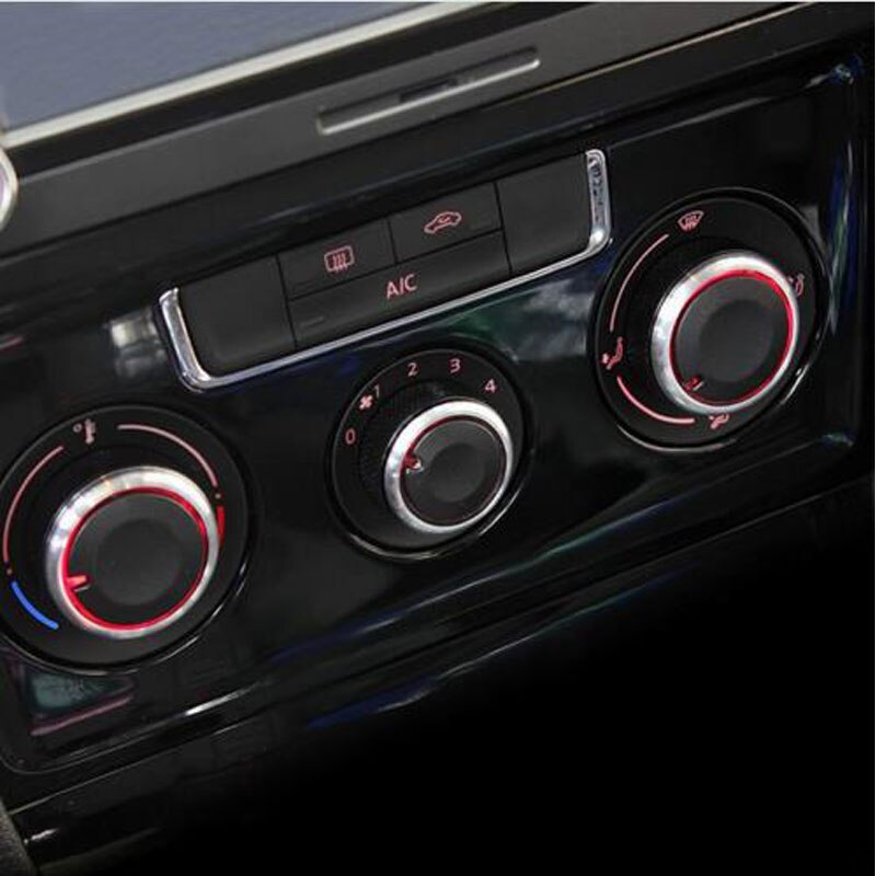 Voor Seat Ibiza 6J VW Polo Vento Aluminium Airconditioning Knop AC Knop Warmte Controle schakelaar Knop Knop