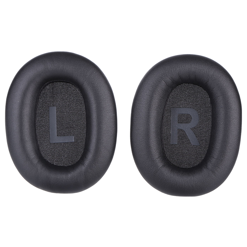 Almohadillas de repuesto para auriculares MPOW H12 ANC, almohadillas de espuma viscoelástica con aislamiento de ruido, almohadillas para los oídos de cuero proteico, 1 par: Negro