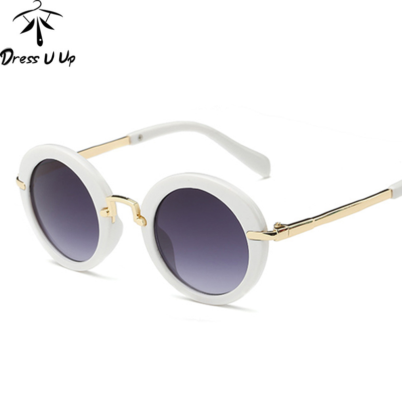 Dressuup baby drenge piger børn solbriller vintage runde solbriller  uv 400 børn sunglassoculos de sol lunette de soleil