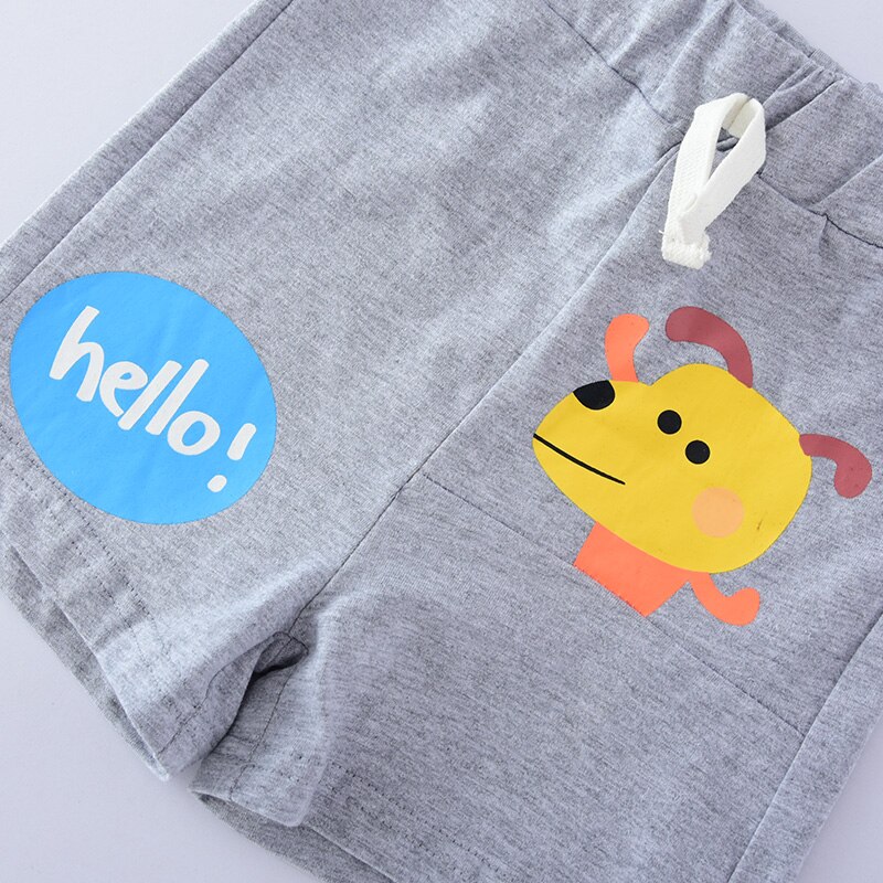 Kinderen zomerbroeken voor babyjongens en meisjes, korte broeken met casual cartoonbeerprint, korte broeken wzfs 193