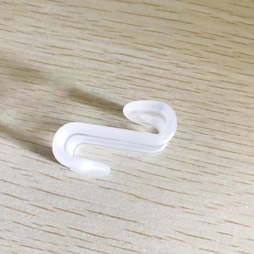 20 stk / sæt pladsbesparende plastik krog bøjlestang arrangør soveværelse, badeværelse, skabe til hænge skjorter, frakker, håndklæder, morgenkåbe: Klar