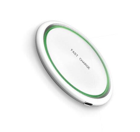 Ongoo wireless charger pad qi for iphone 13 12 pro max for iphone 11 x 8 apple watch certified wireless charger phone charging: White with light