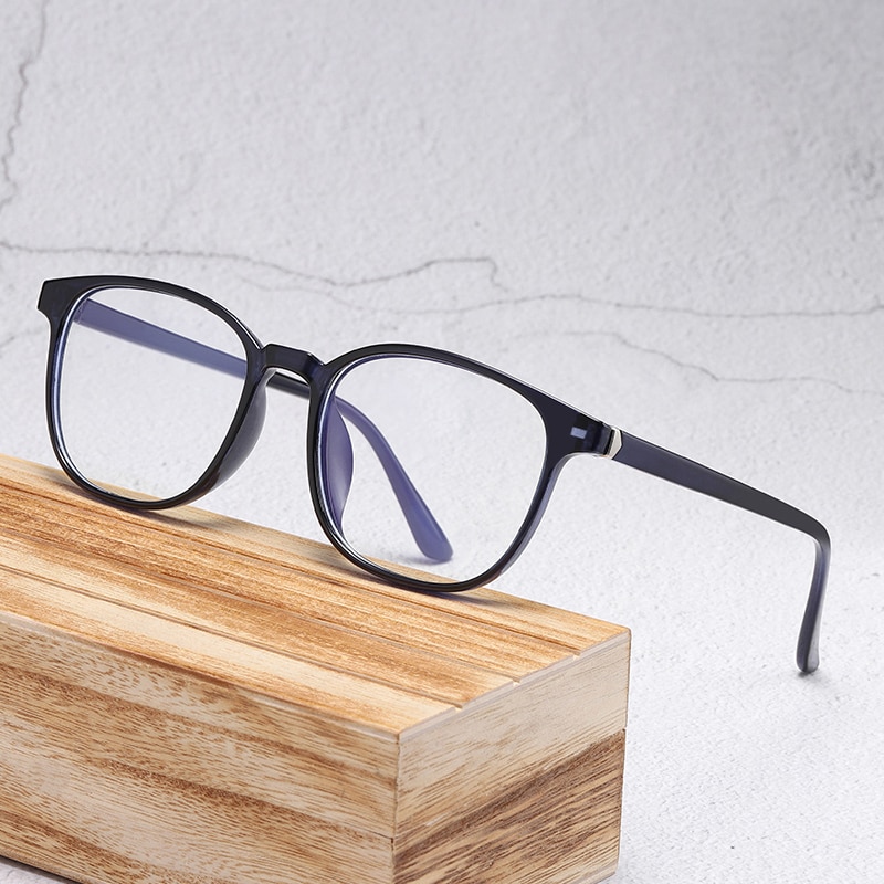 Vintage Square Anti-Blue Light Myopia Women Eyeglasses Plastic Glasses Frame Classic Men Computer Eye Glasses