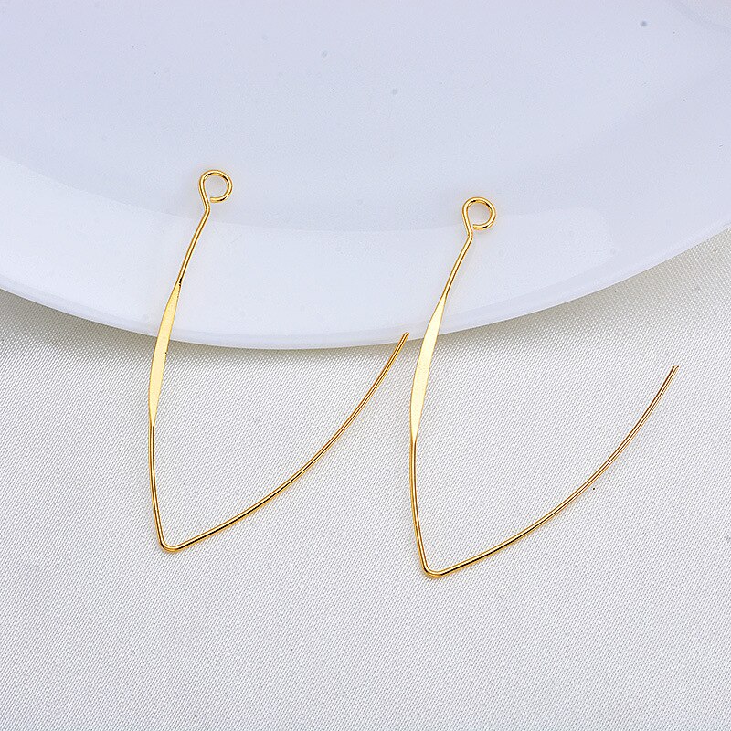 Kleurbehoud 18K True Gold Filled Overdreven Eenvoud Met Ring Earring Sluitingen Diy Sieraden Maken Accessoires