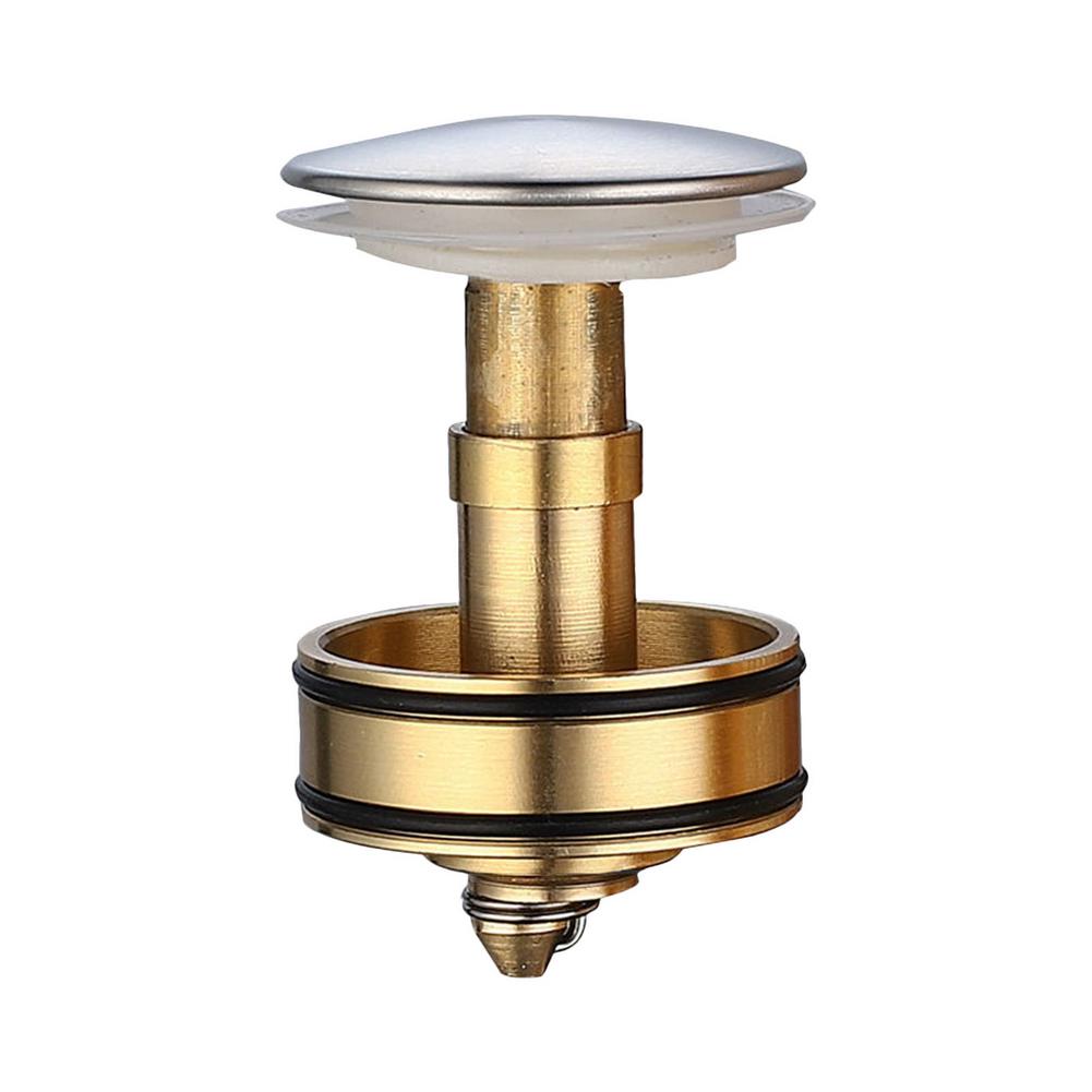Bathtub Plug Bath Pop Up Waste Plug Seal Brass Bathroom Tub Drain Drainer Strainer Durable Universal Bounce Drainage Filter: Yellow