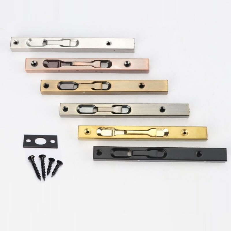 2pcs/lot Stainless Steel Hidden Door Bolt Security Guard Door Latch 6inch 8inch Lock for wooden door