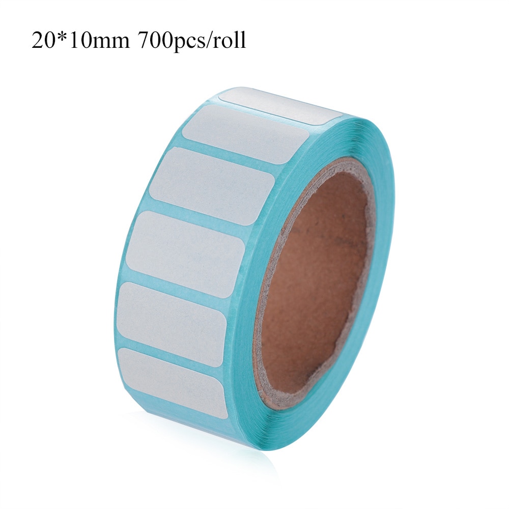 700Pcs/Roll 20*10mm Adhesive Thermal Label Sticker Paper Supermarket Price Blank Label Direct Print Waterproof: 20x10mm
