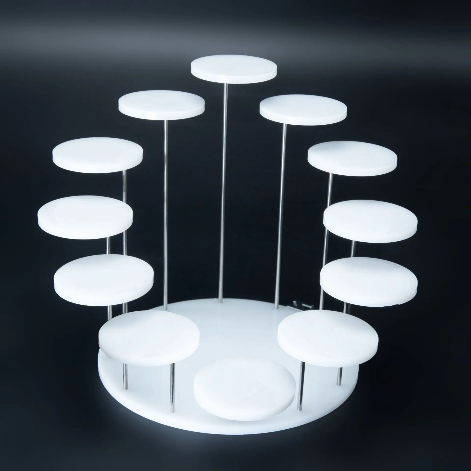 1 Set Cupcake Stand Acrylic Display For jewelry Cake Dessert Rack Wedding Birthday Party Decoration Tools: SKY BLUE
