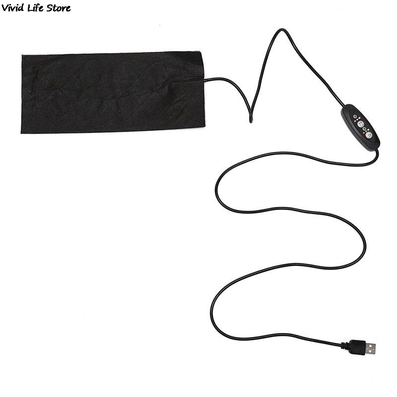 Usb elektrisk varmepude 3 gear justeret temperatur diy termovest jakke tøj varmepuder 1pc