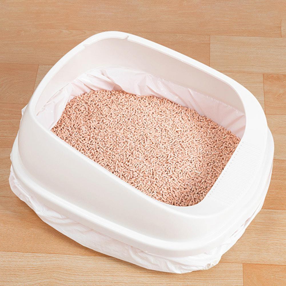 Litter Box Liner Essential Pet Waste Disposal Bags Flexible Cat Litter Bag Large Capacity 7 Pcs Kitty Litter Pan Bags