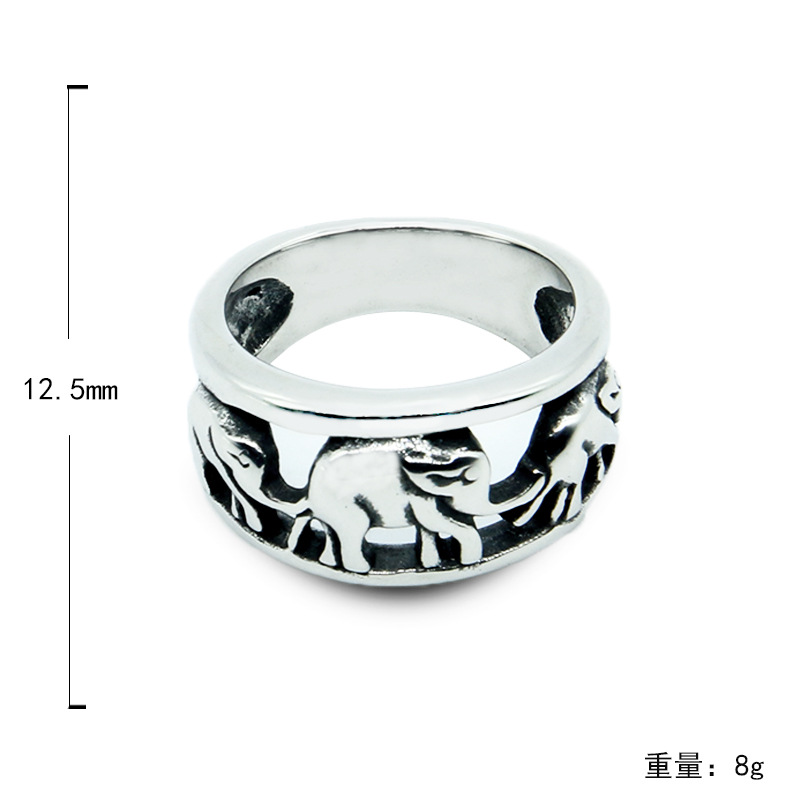 Mooie Anti Allergie Olifant Ring Rvs Goud Zilver Kleur Cute Animal Vrouwen Ringen Unieke Charme Sieraden