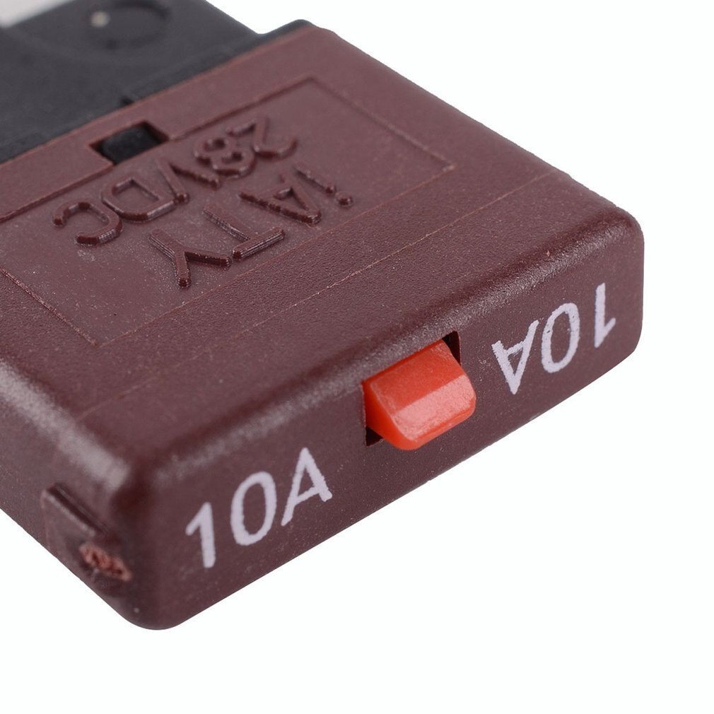 10a sikring 12v/24v passer strømbryterbladet bil bilsett tilbakestillbar innebygd sikring holder beskyttelse stereo manuell nullstille