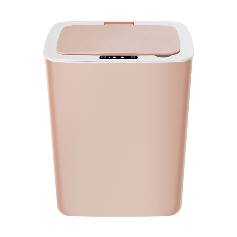 Intelligent Automatic Induction Electric Rubbish Trash Can Smart Battery Type Wa: Pink