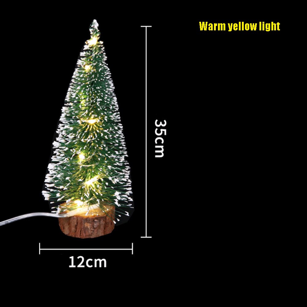 Juldekorationer julbordsdekorationer grön rimfrost med led-ljus tallbarr mini julgran: 9