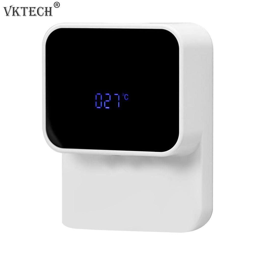 Wall Mounted Automatic Induction Foam Soap Dispenser LED Temperature Meter Household Smart Infrared Sensor Hand Washing Machine