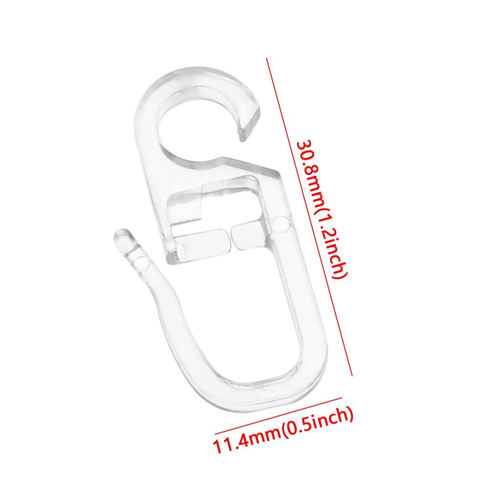 20Pcs Plastic Gordijn Haken Universele Muur Ring Sliding Haak Gordijnen Vaststelling Houders Duurzaam Thuis Gordijnen Accessoires Decor