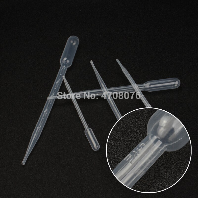 Thicken 3ml plastic pasteur pipette transfer pipette dropper Polyethylene