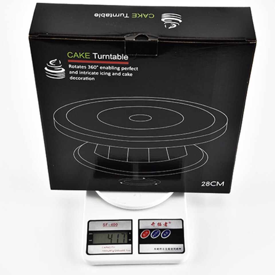 Cake Decorating Turntable DIY Baking Cake Pastry Turntable Rotating Round Plastic Cake Turntable Decorating Tools