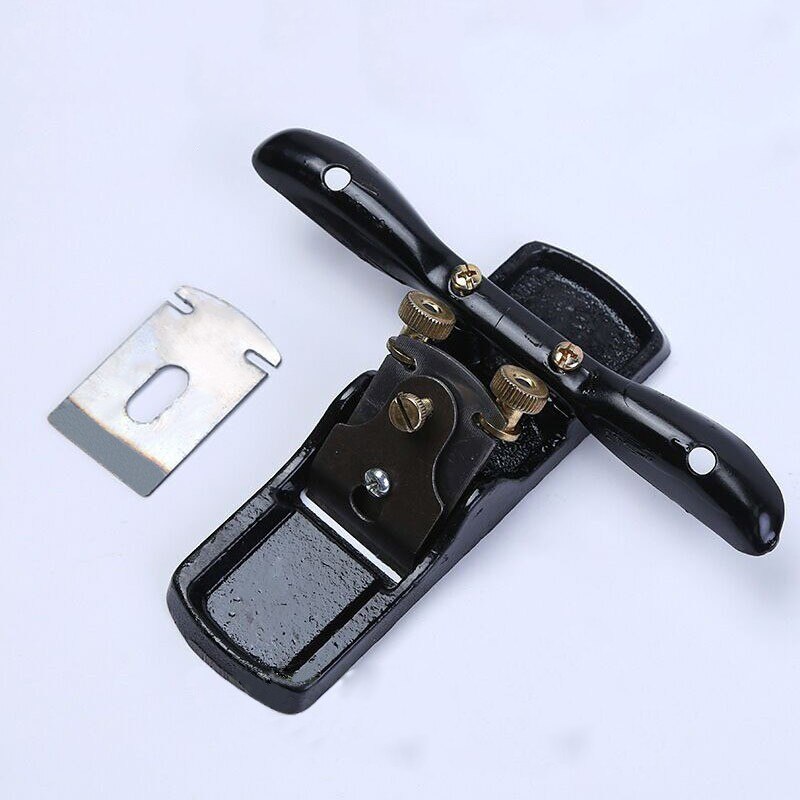 Mini Hand Push Gietijzeren Zwart Houtbewerking Schaafmachine Hand Schaven Dubbele Draad Kleine Schaafmachine