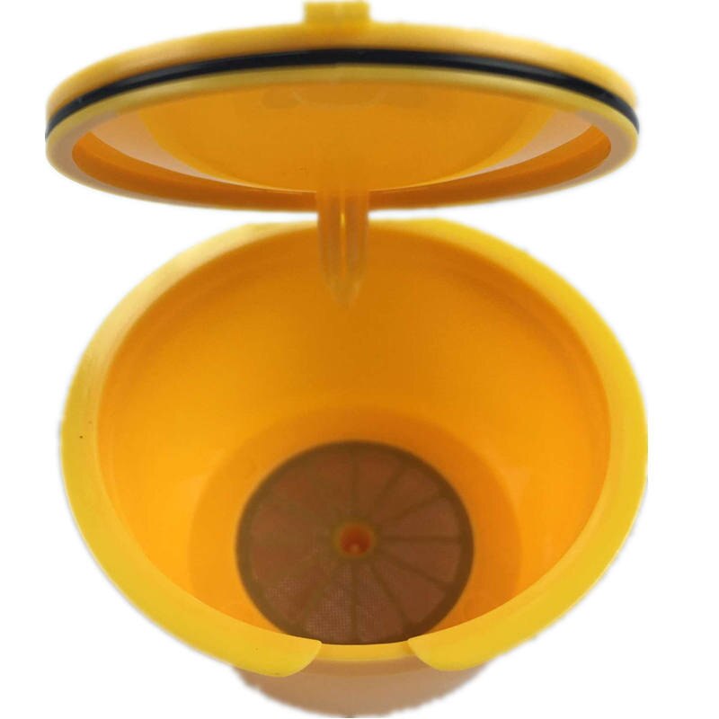 1pc use 50 times 10 Colors Refillable Dolce Gusto coffee Capsule nescafe dolce gusto reusable capsule dolce gusto capsules: Yellow