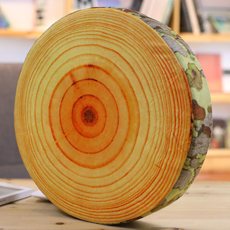 Creatieve Stump Kussen Kussen Ronde Kussen, Grote Leuke Boom Lange kussen Cilindrische Removabl & wasbare Voor Mannen Vrouwen: 2
