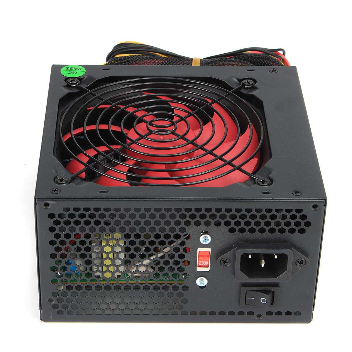 850W Power Supply 110V-230V 120mm LED Fan 24 Pin PCI SATA ATX 12V Active PFC PC Computer Power Supply for Desktop Gaming