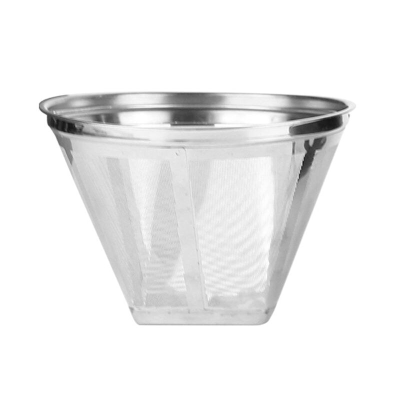 Stainless Steel Reusable Cone Shape Coffee Filter Dripper Strainer Mesh Basket