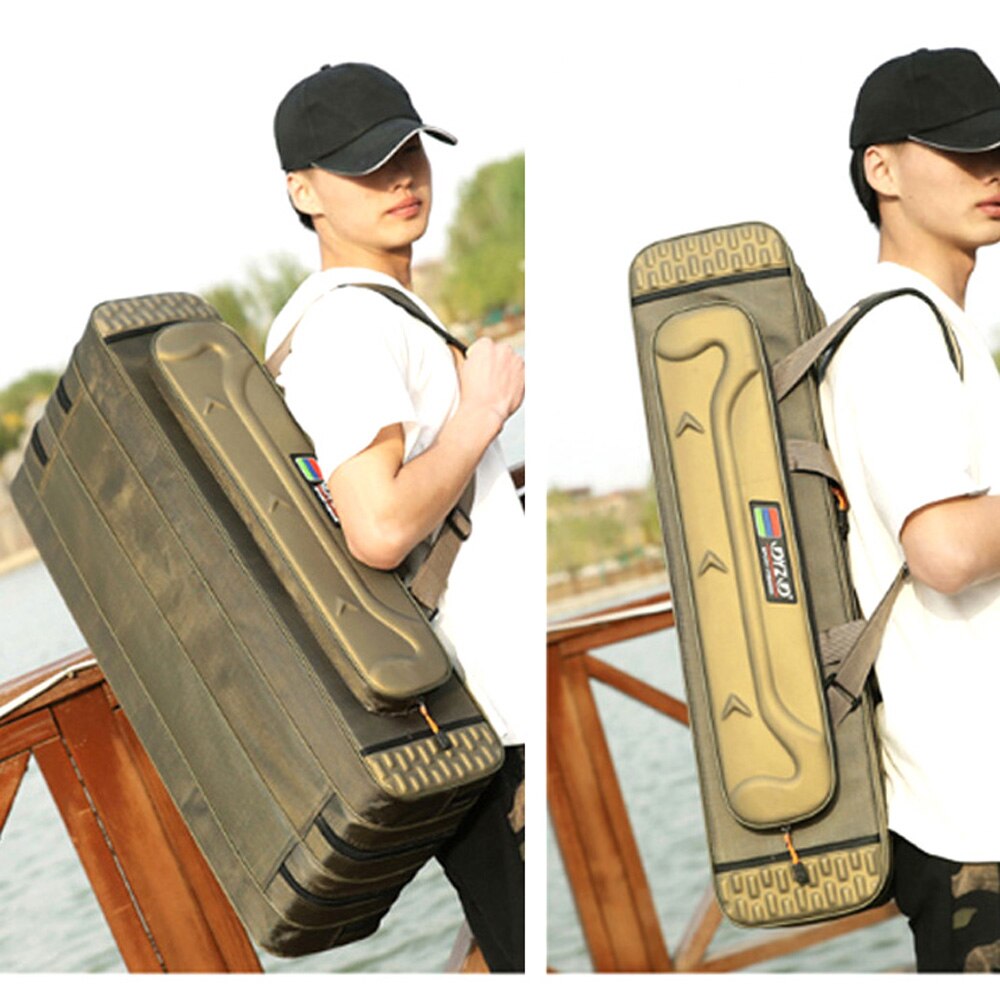 80cm/90cm/100cm/120cm wasserdichte angelrutentaschen, 3/4- lagige aufbewahrungstasche für angelrollen, ausrüstungs- und ködertasche, großer rucksack