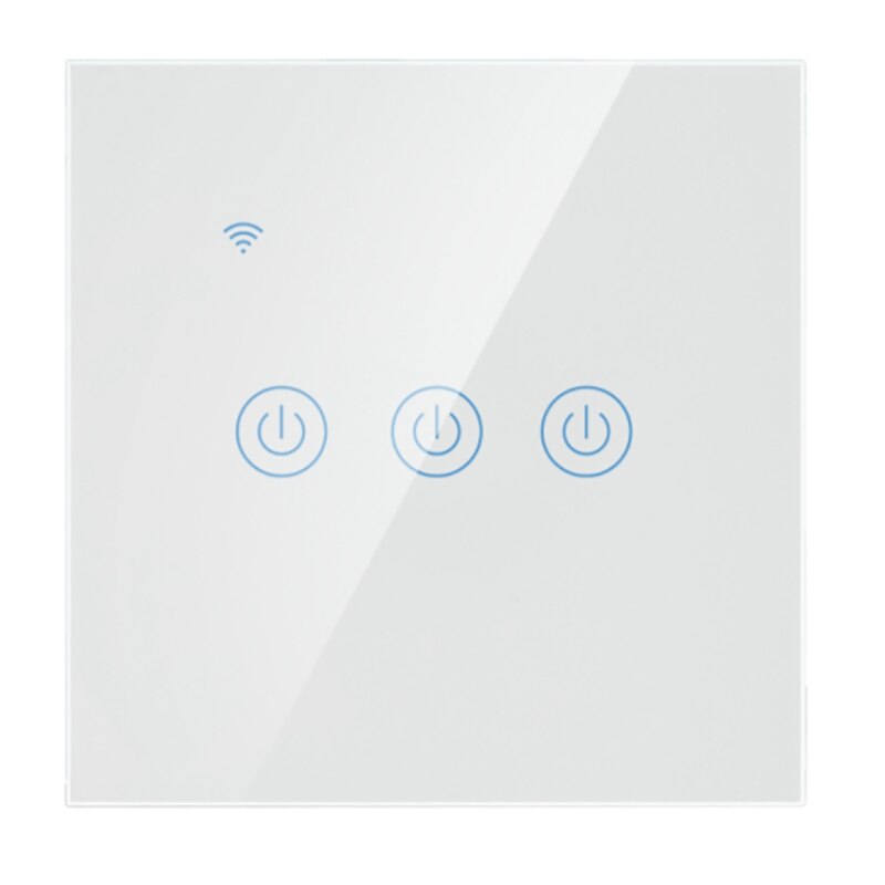 Smart Security, Drie-Way Switch Panel Met Zigbee Protocol, Voice Control Voor Kantoor, Thuis-Wit