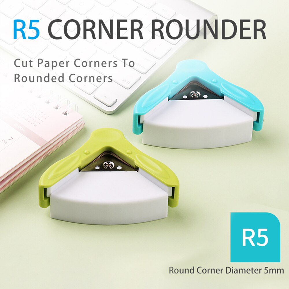 Mini Corner Rounder Puncher Portable Round Corner Trimmer Cutter R5 5mm Border Round Corner Punch Cut Card Photo Paper Stamp